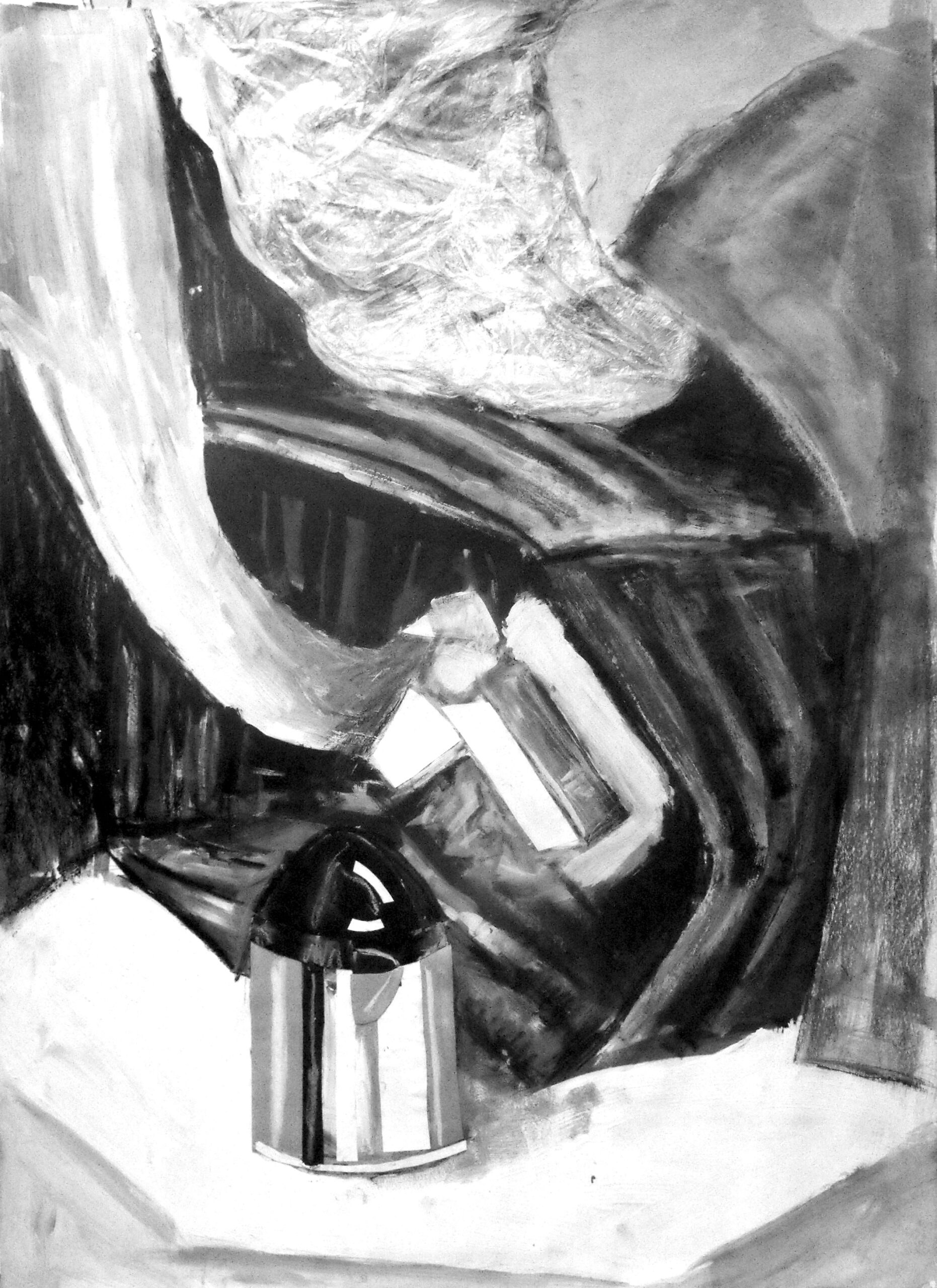 Black and white - 100x70 cm || akryl na desce